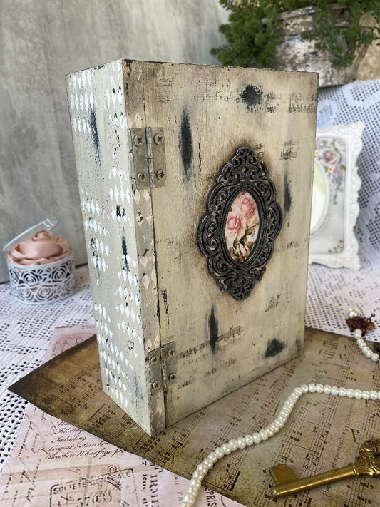 Shabby Chic Wooden Book