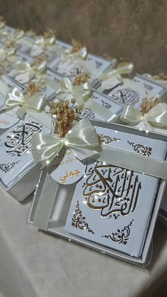 Candle Souvenir Handmade White Quran Souvenir
