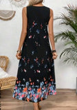 Fashion Beauty Style 7 Women Flower Print Dress