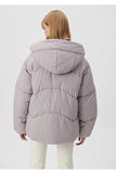 Blue Women's Grey Puffer Coats