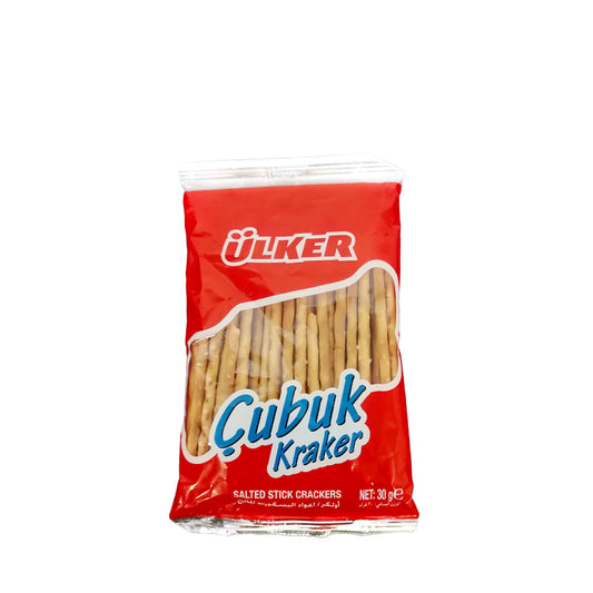 Ulker Cubuc Kraker Salted Stick Crackers 30 g أولكر اعواد البسكويت المالح