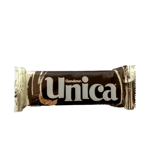 Gandour Unica Wafer Coated With Milk Chocolate 18 g غندور أونيكا وايفرز مغلف بطعم الشوكولا بالحليب الرائع