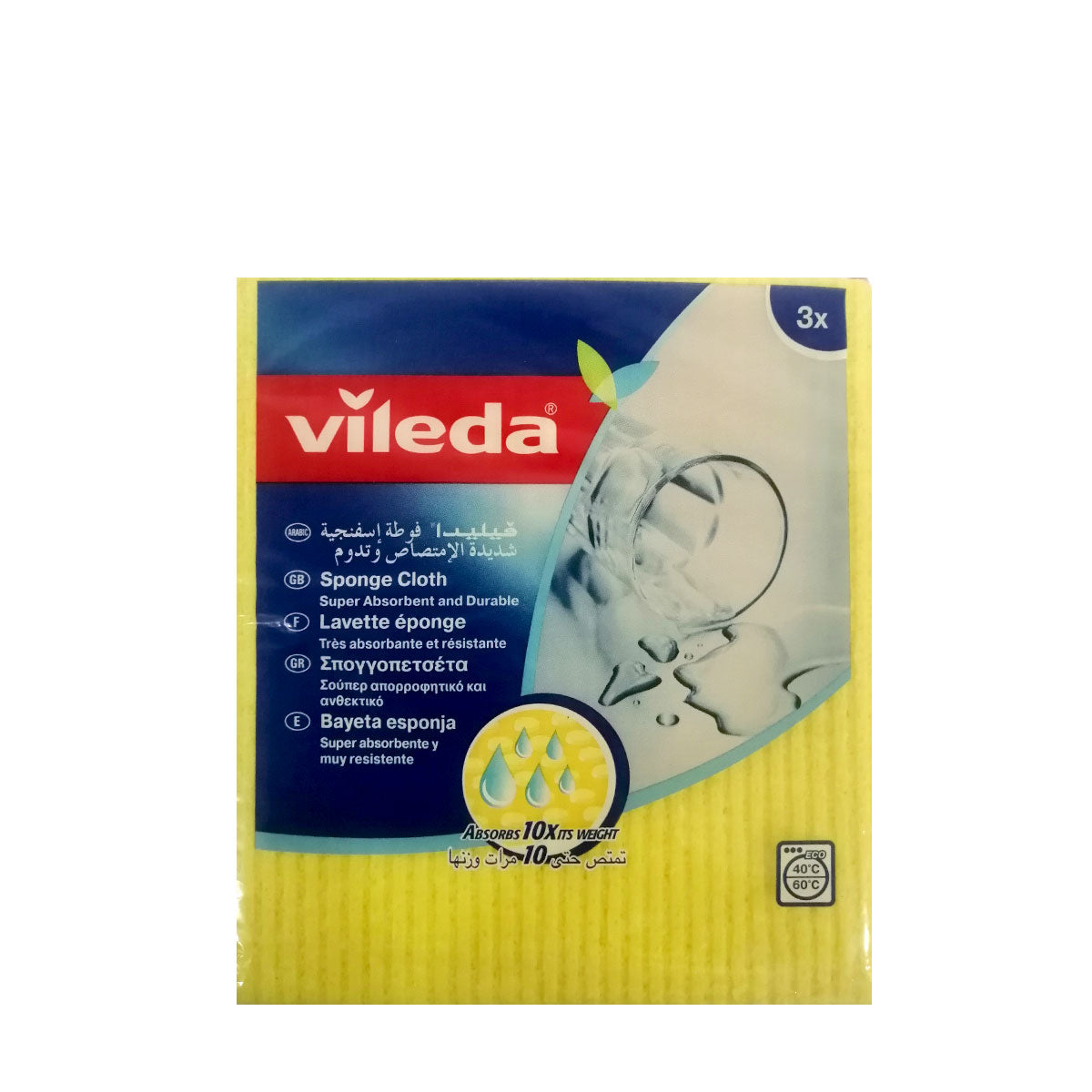 VILEDA Sponge cloth 3pcs - Cloth