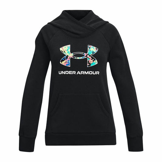 Hooded Sweatshirt for Girls Under Armour Rival Black