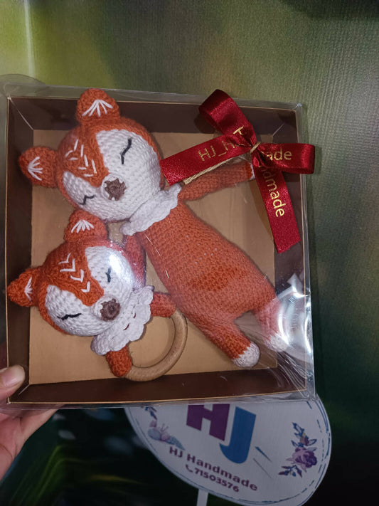 HJ Handmade Amigurumi Safety Fox Toys
