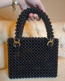 Lulua Stitches Handmade Medium Black Bag