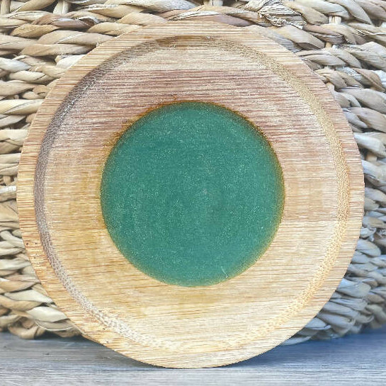 Julyana Chehab Handmade Azure-Wood-Ready Coaster 9 cm