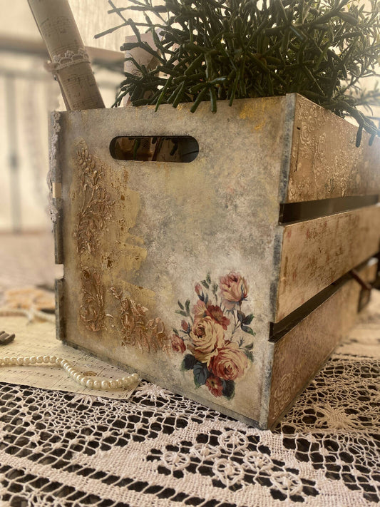 Shabby Chic Decorative Shabby Wooden Crate
