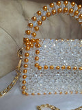 Lulua Stitches Handmade Royal Crystal Bag