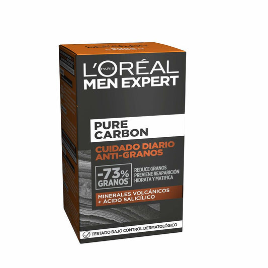 Cleansing Cream L'Oreal Make Up Men Expert Pure Carbon Moisturizing Mattifying finish Anti-acne (50 ml)
