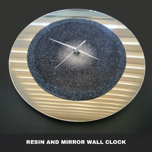 Karoun's Resin and Mirror Wall Clock