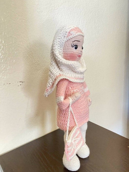 Handmade By Noha Handmade Crochet Doll Imaam Weight 99 gr Height 40 Cm