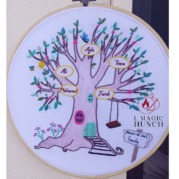 L Magic Hunch Handmade Embroidery Hoop 27cm