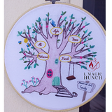 L Magic Hunch Handmade Embroidery Hoop 27cm