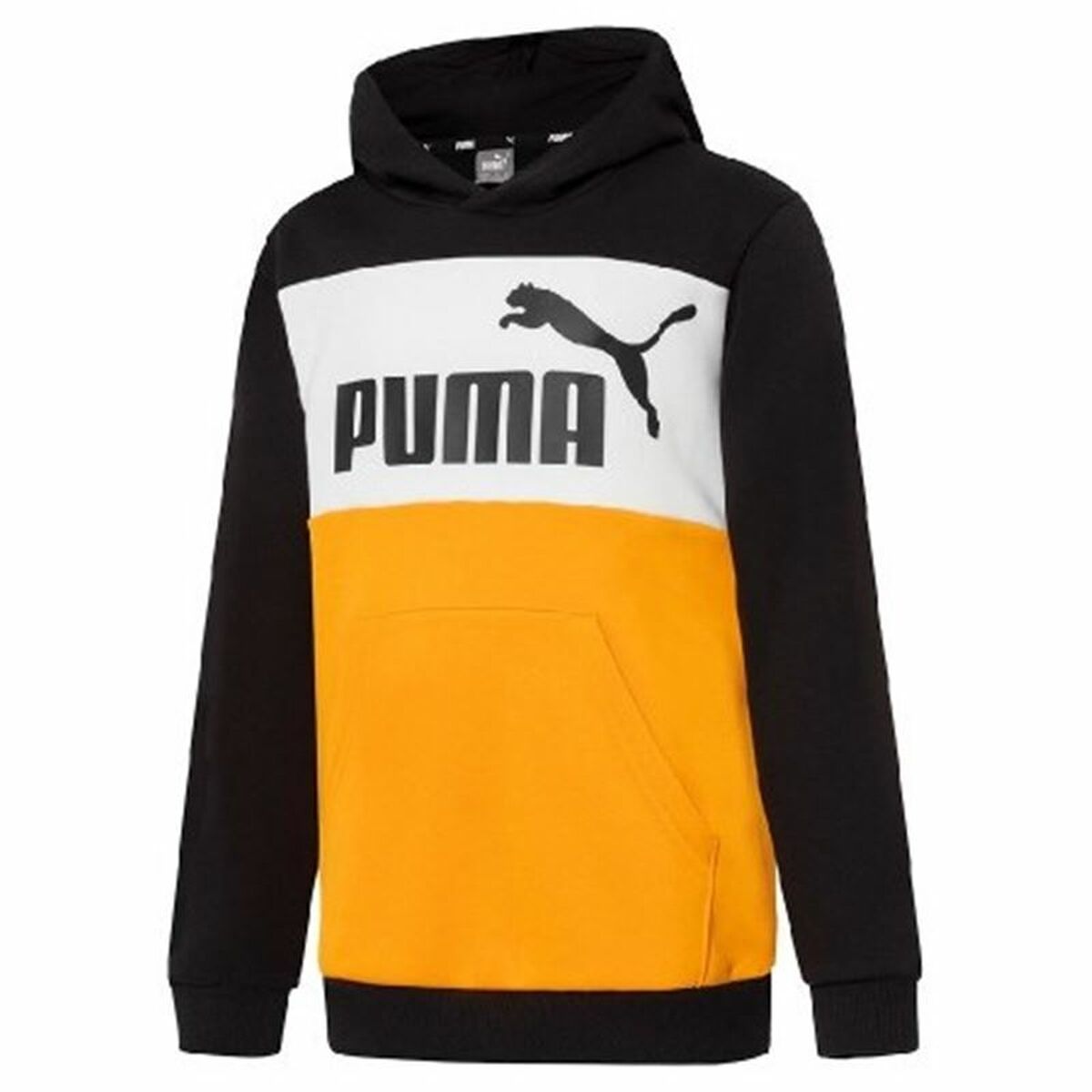 Children’s Hoodie Puma Essentials+ Colourblock Yellow