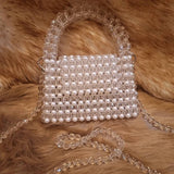 Lulua Stitches Handmade Crystal And Pearl Beaded Bag