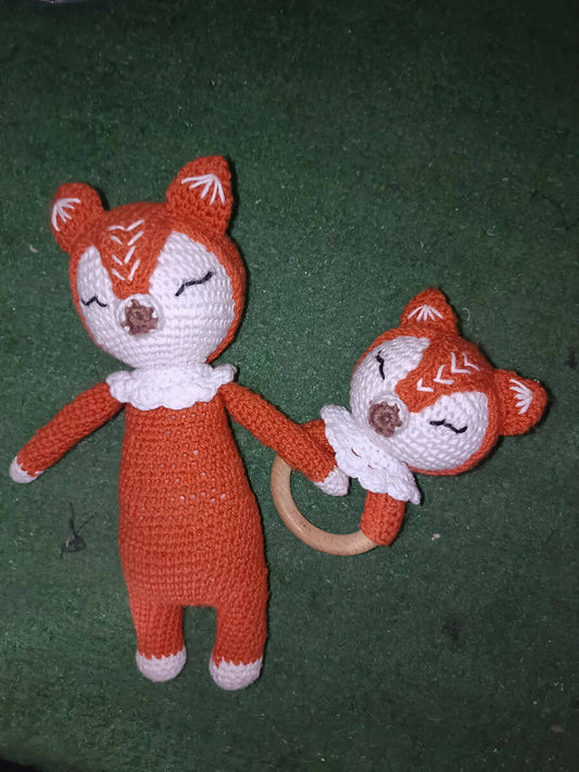 HJ Handmade Amigurumi Safety Fox Toys