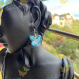 Halartizian Butterfly Crochet Earrings & Sterling Silver
