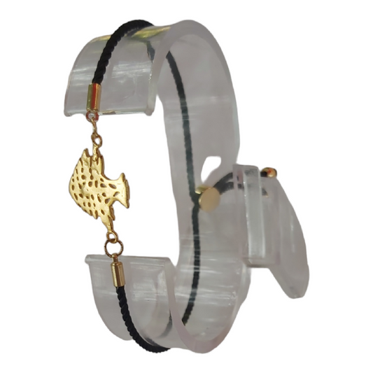 Le Caro Craft Gold-Plated Lebanon Cedar Bracelet For Him & Her