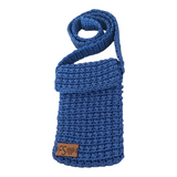 Fashion Stitch Women's Small Dark Blue Crochet Cross Bag For Kids