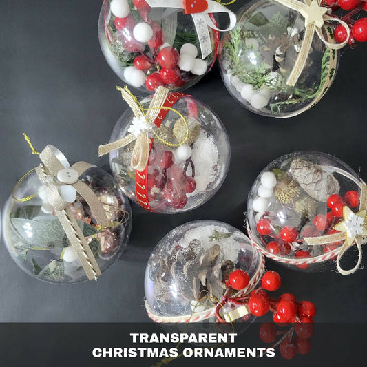 Karoun's Clear Christmas Ornaments