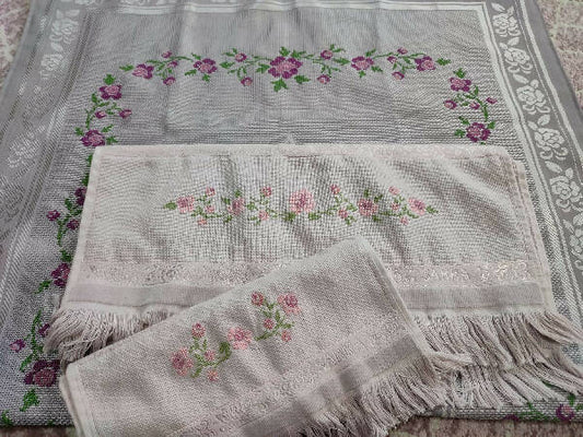 Malak for Embroidery Handmade Embroidered 2 Towels