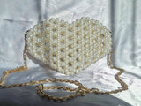 Lulua Stitches Handmade Heart Shaped Beaded Bag