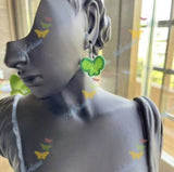Halartizian Butterfly Crochet Earrings & Sterling Silver