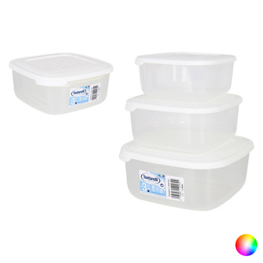 Set of 3 lunch boxes Tontarelli (1 - 1,5 - 2,5 L)