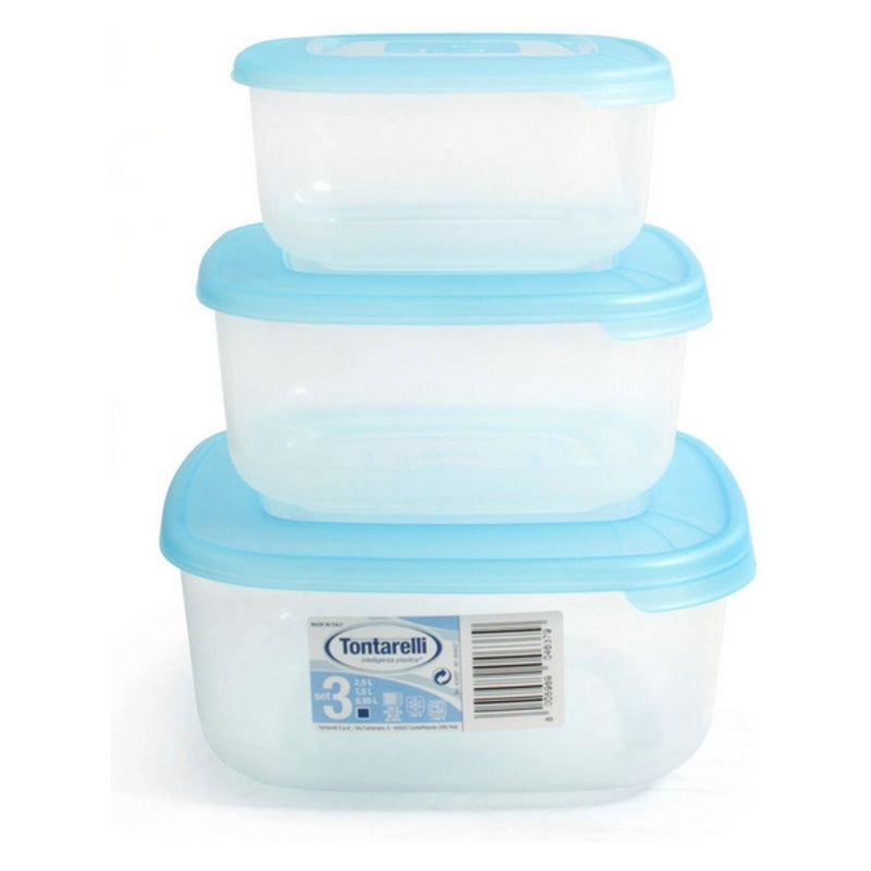 Set of 3 lunch boxes Tontarelli (1 - 1,5 - 2,5 L)