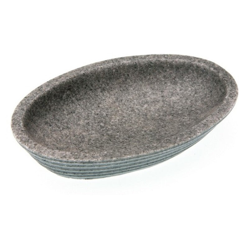 Soap dish 2 x 10 cm polyresin Oval