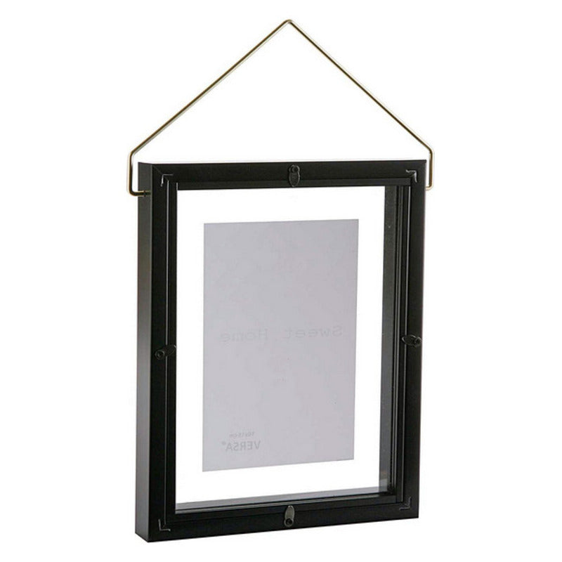 Photo frame Diamond Plastic Black