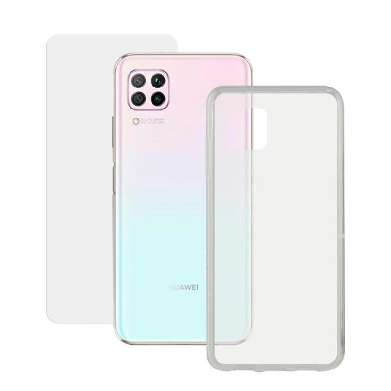 Tempered Glass Mobile Screen Protector + Mobile Case Huawei P40 Lite Contact