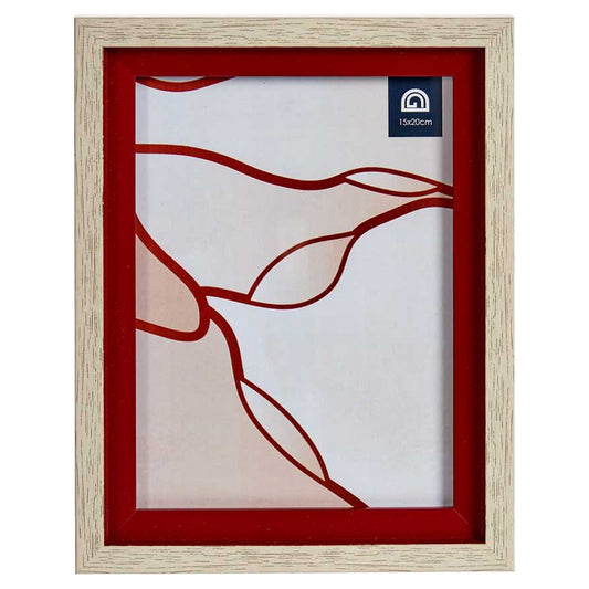 Photo frame Red Brown Crystal Wood Plastic (18,8 x 2 x 24 cm)