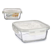 Thumbnail for Lunch box Vivalto Transparent Glass Silicone Crystal (750 ml) (15,5 x 7 x 15,5 cm)