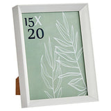 Photo frame White Glass Plastic (17,2 x 3,5 x 22,5 cm)