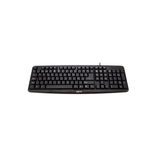 Keyboard iggual CK-BASIC-105T QWERTY USB Black