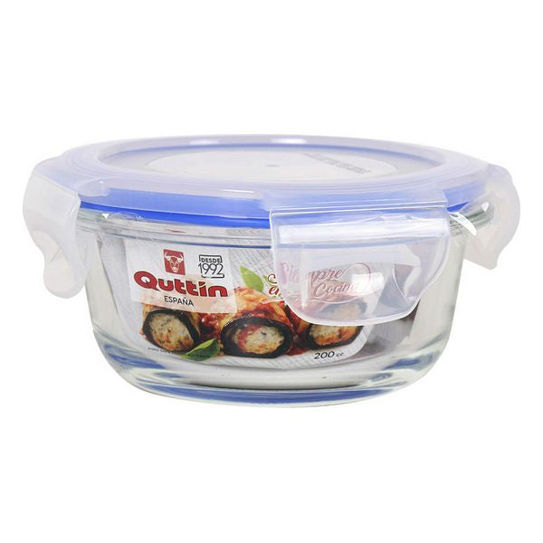 Lunch box Quttin Glass Circular (200 Cc)