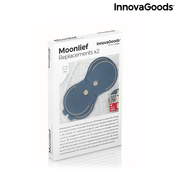 Replacement Patches for the Relaxing Menstrual Massager Moonlief InnovaGoods (Pack of 2)