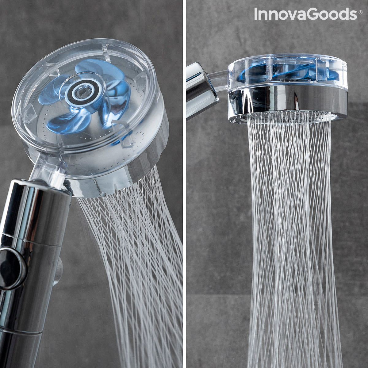 Eco-shower with Pressure Propeller and Purifying Filter Heliwer InnovaGoods