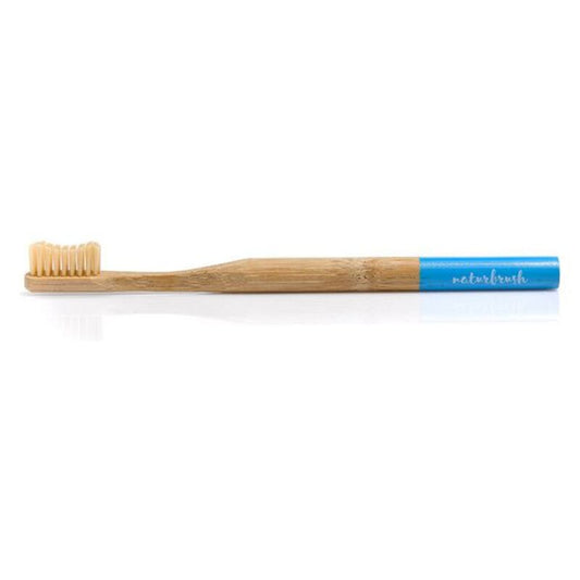 Toothbrush Naturbrush Blue Biodegradable Bamboo (1 Piece)