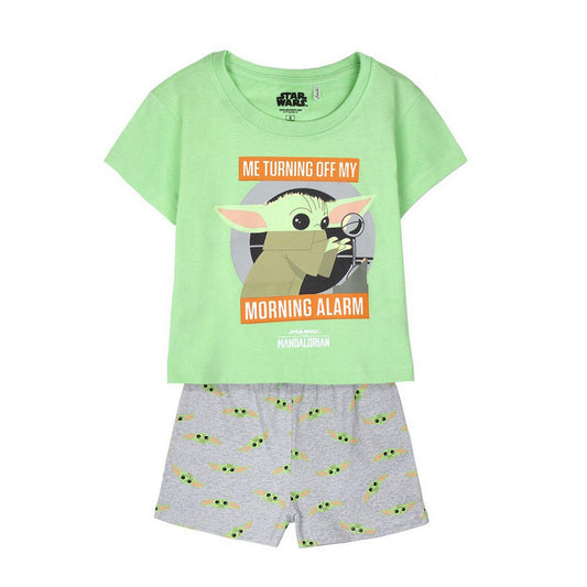 Summer Pyjama The Mandalorian Children's Light Green