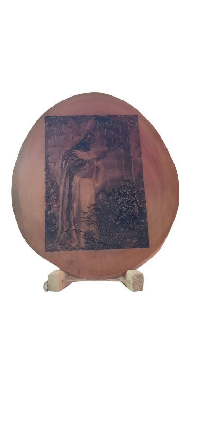 Life To Wood Laser Engraved Wooden Board Jesus Knocking On Your Door For Home Décor