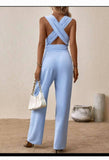 Fashion Beauty Style 7 Elegant Blue Jumpsuit