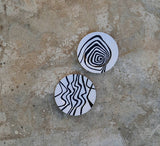 Raneem Rabah Handmade Black and White Wall Decor Plate