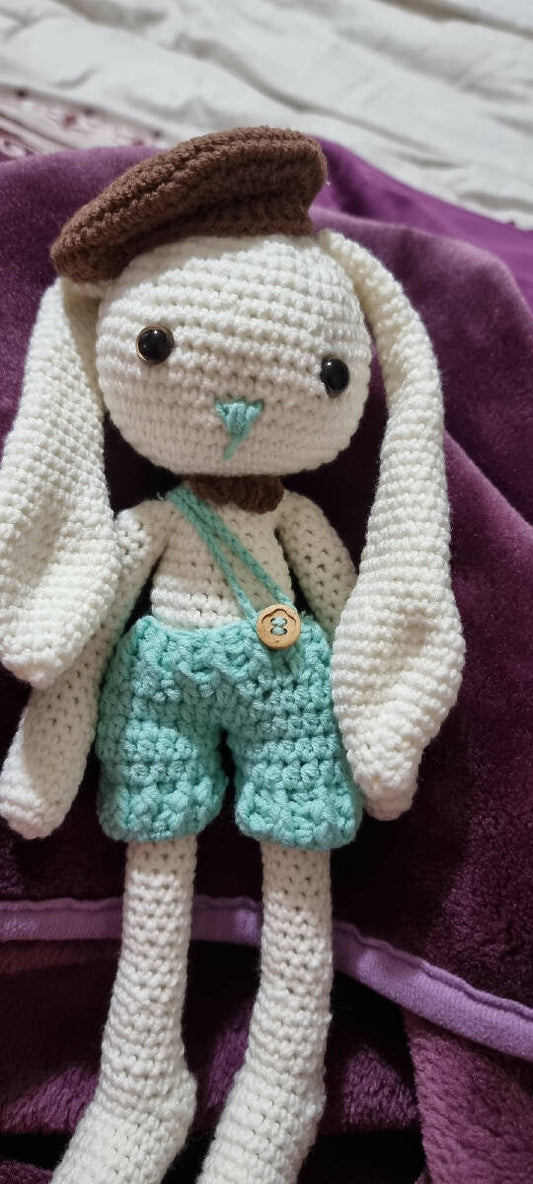 Handmade by rf Crochet Bunny For Newborn