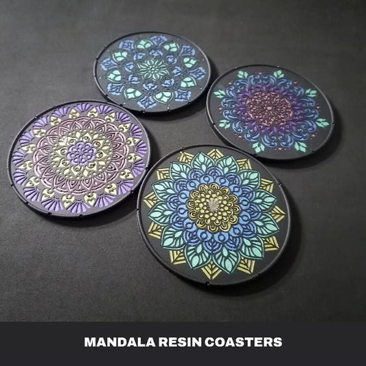 Karoun's Mandala Resin Coasters