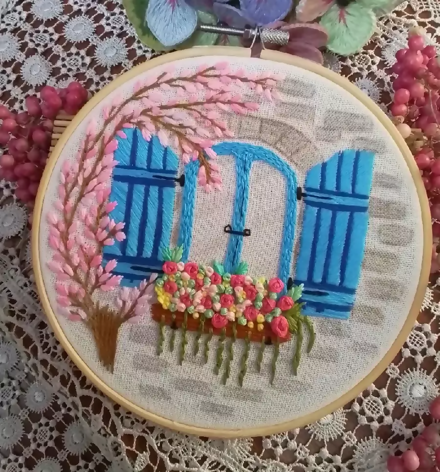 Handmade embroidery hoops
