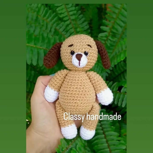 Classy Handmade Crochet Baby Dog Toy