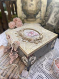 Shabby Chic Hm Handmade Vintage Jewelry Box